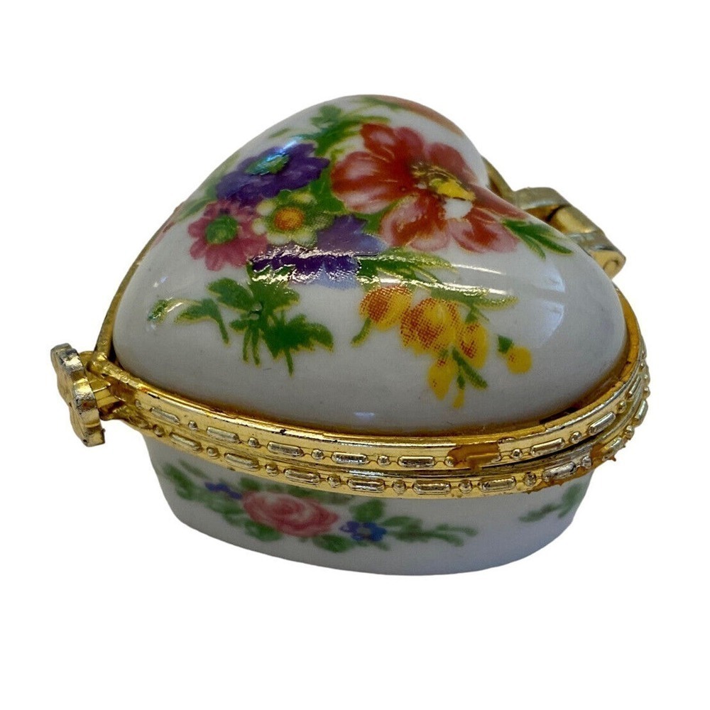 Vintage Antique Flower Rhinestones Opal Christmas Silver Gold 3 Mini Pill Boxes - Picture 8 of 13